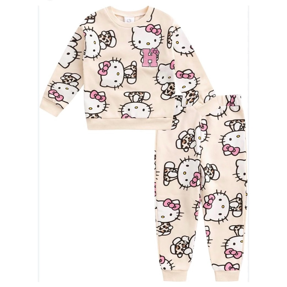 Hello Kitty Sanrio Girls Size 7 Sweatshirt / Pant 2 Piece Set